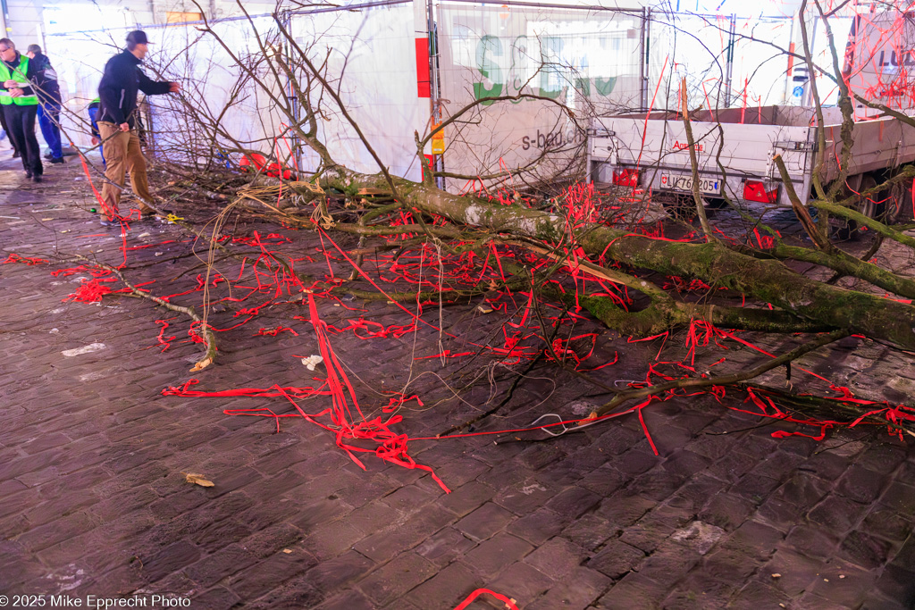 Guuggerbaum Fällen; Luzerner Fasnacht 2025